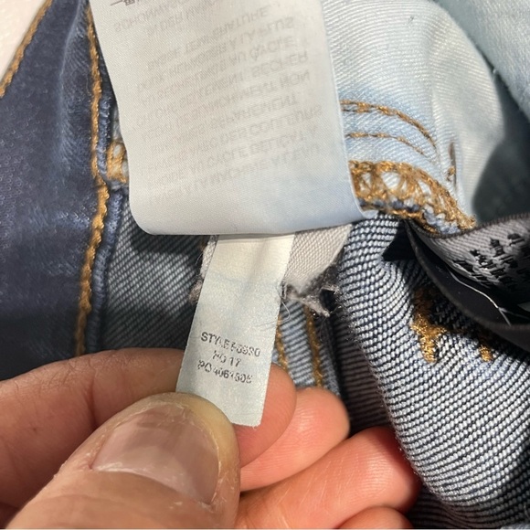 Madewell 9" High Rise Skinny Dark Wash Stretch Lightly Whiskered Jeans Size 24 - Picture 10 of 11